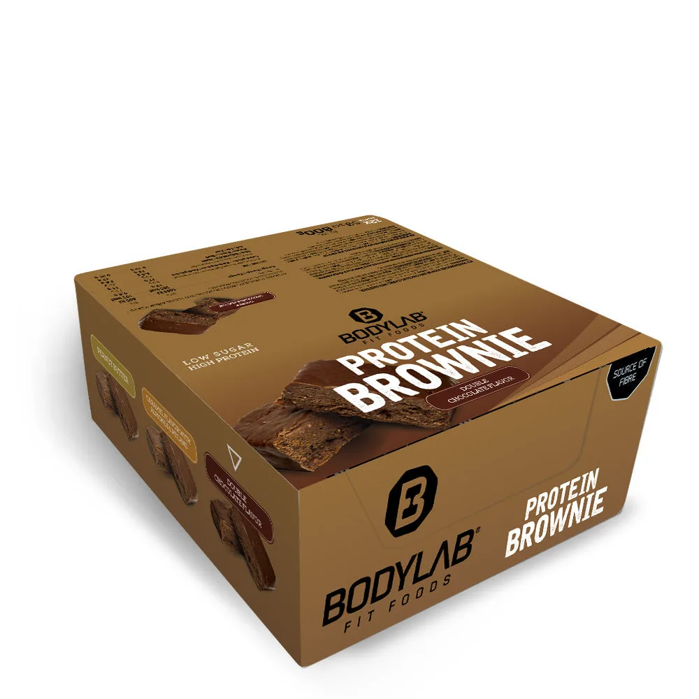 Protein Brownie (12x50g) Caramel + Mandeln und Pekannüsse – Bild 2