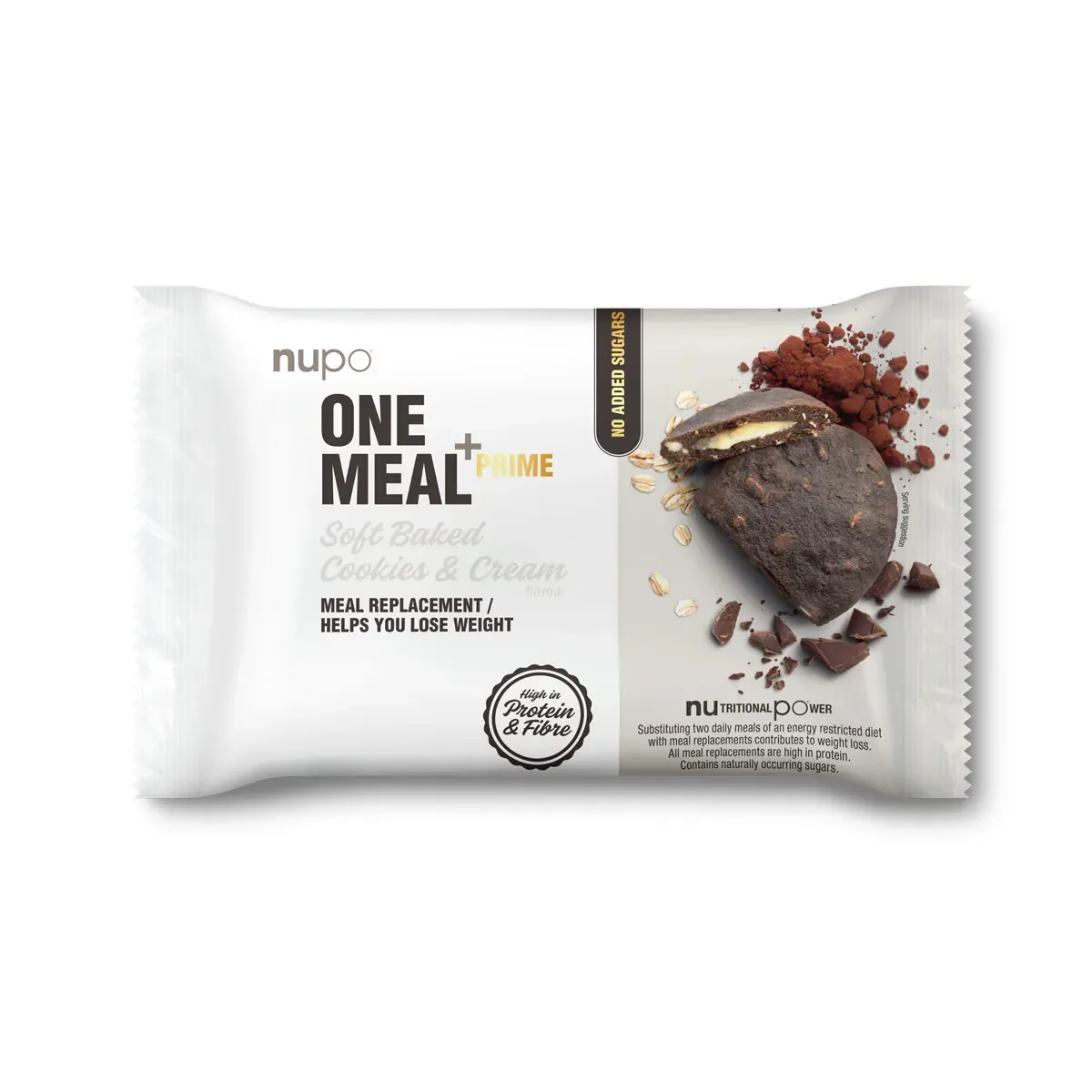 One Meal +Prime Soft Baked (12x70g) Cookies n'Cream – Bild 2