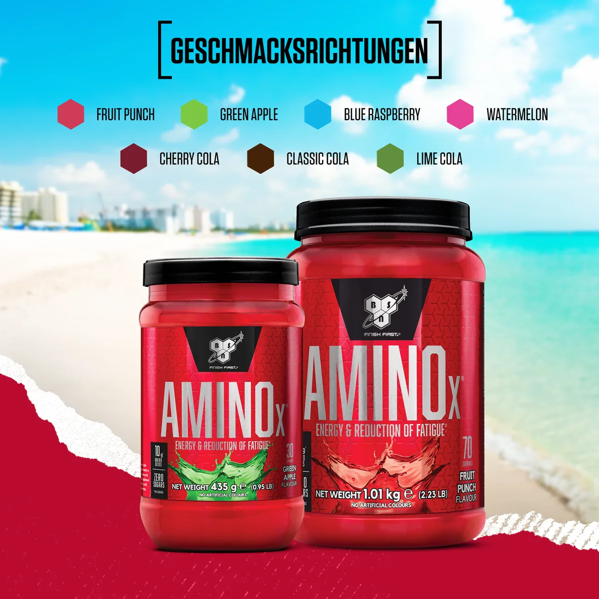 Amino X Aminosäuren BCAA (1000g) Watermelon – Bild 7