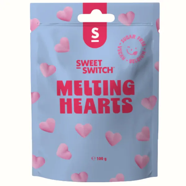 Sweet Switch Meeting Hearts Bonbons ohne Zucker – Erdbeer Bonbons