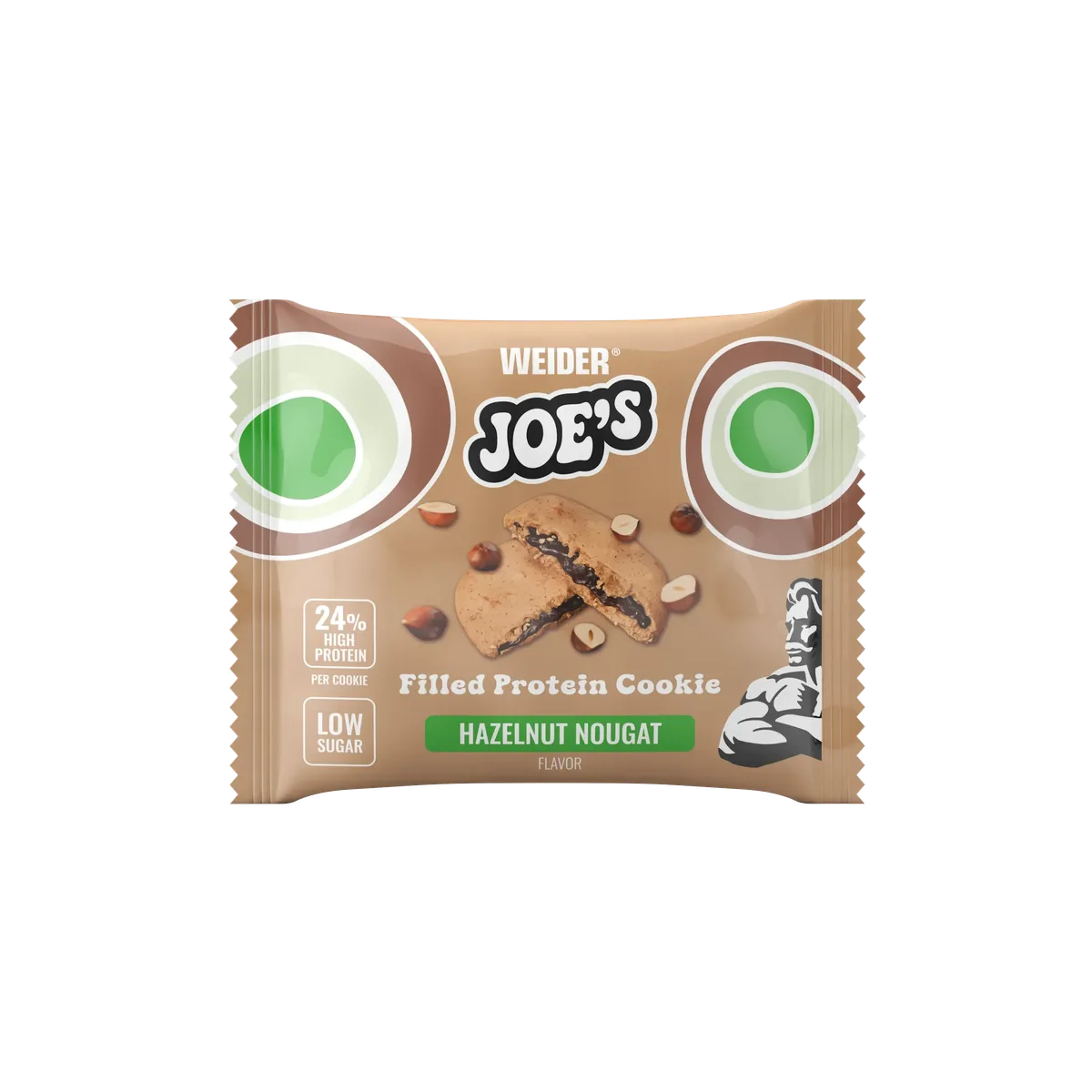 12er Box | Joe's Filled Protein Cookies Hazelnut-Nougat – Bild 3