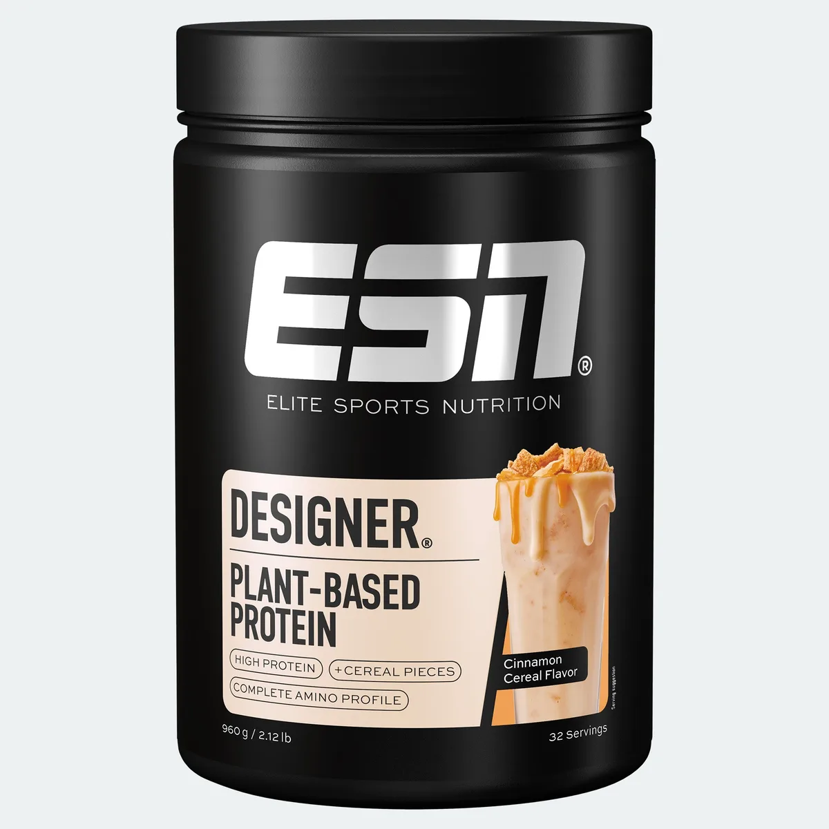 Veganes Proteinpulver: Designer Plant Based Protein Cinnamon Cereal / 960g – Bild 2