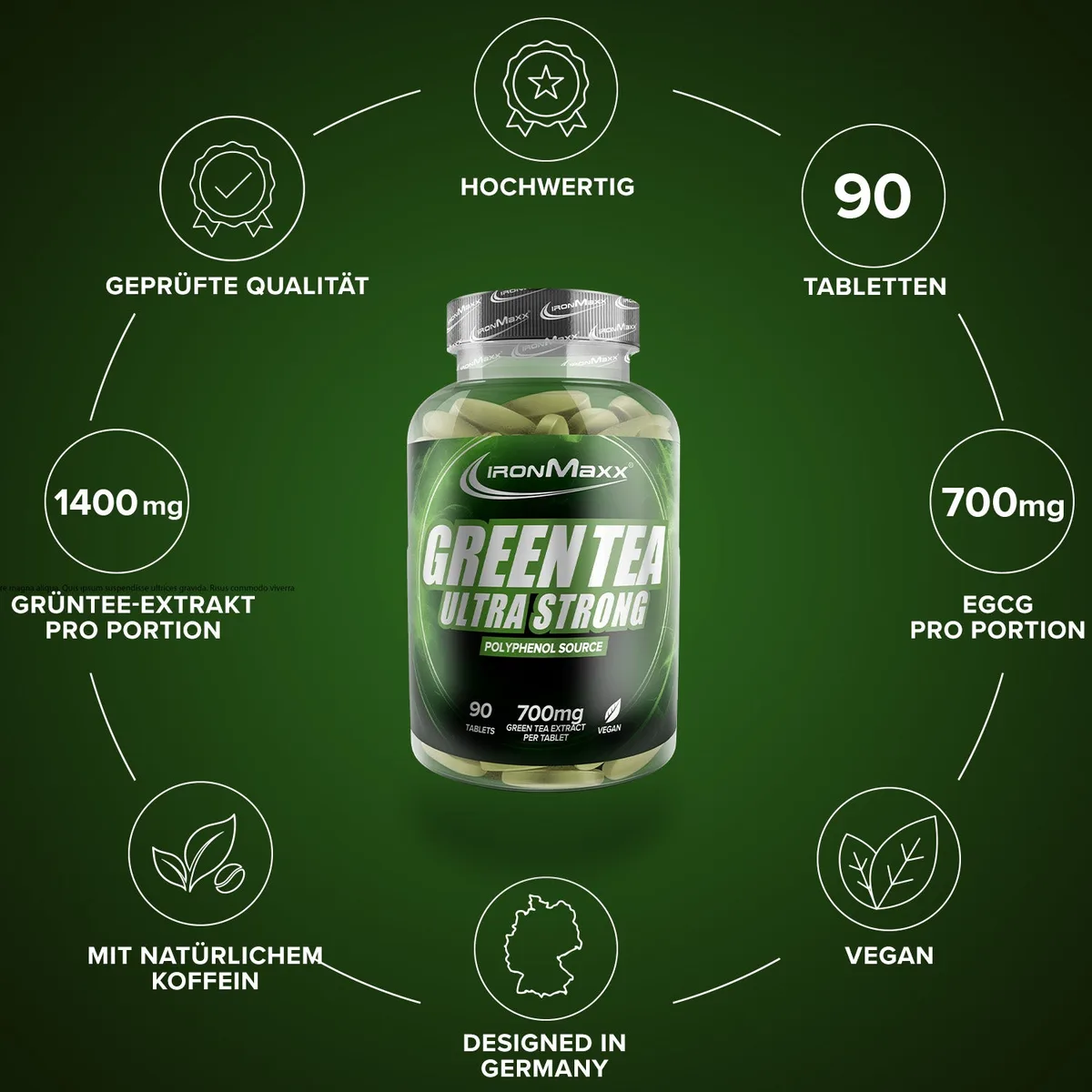 Green Tea Ultra Strong - 90 Tabletten – Bild 5