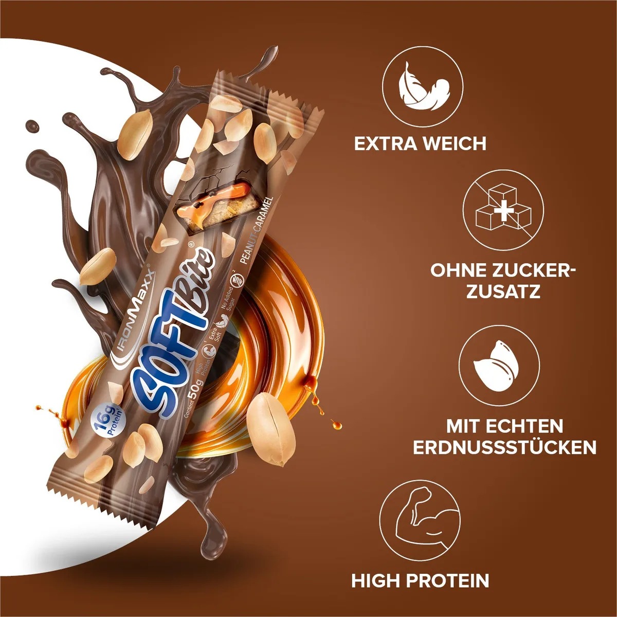 Softbite (50g) - Peanut Caramel – Bild 2