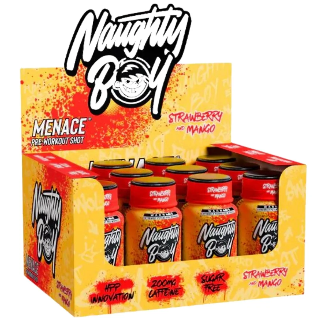 Naughty Boy Menace Pre Workout Shot - 12 x 60ml