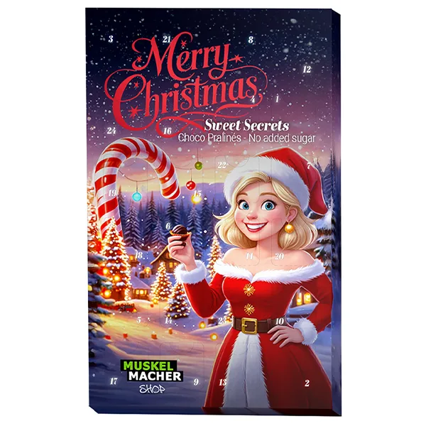 Schoko-Pralinen-Adventskalender ohne Zuckerzusatz