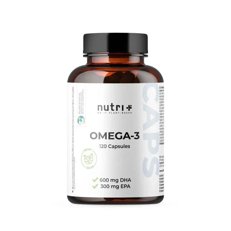 Nutri-Plus Omega 3 Vegan - mit EPA + DHA - 120 Kapseln – Bild 5