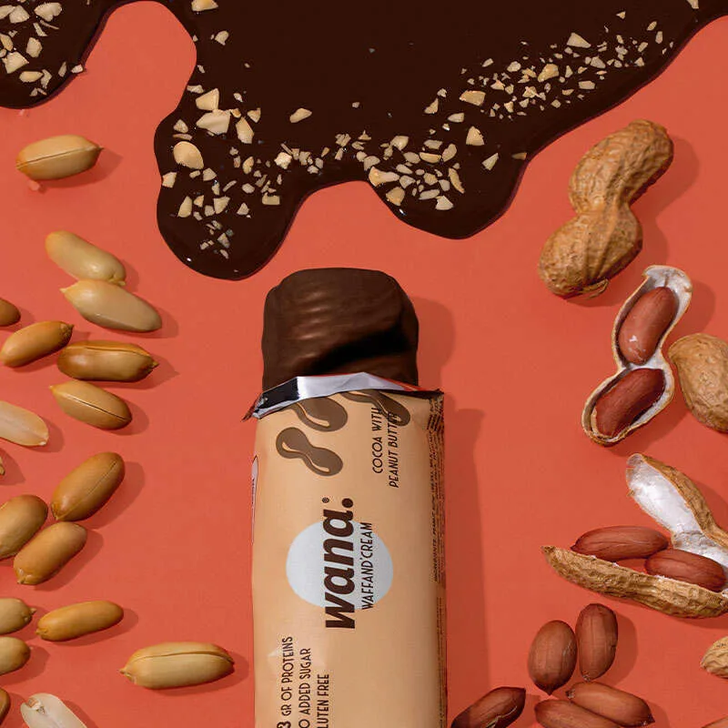 WaNa Protein-Riegel Waff'and Cream | 43g Dunkle Schokolade mit Kokos-Füllung – Bild 4