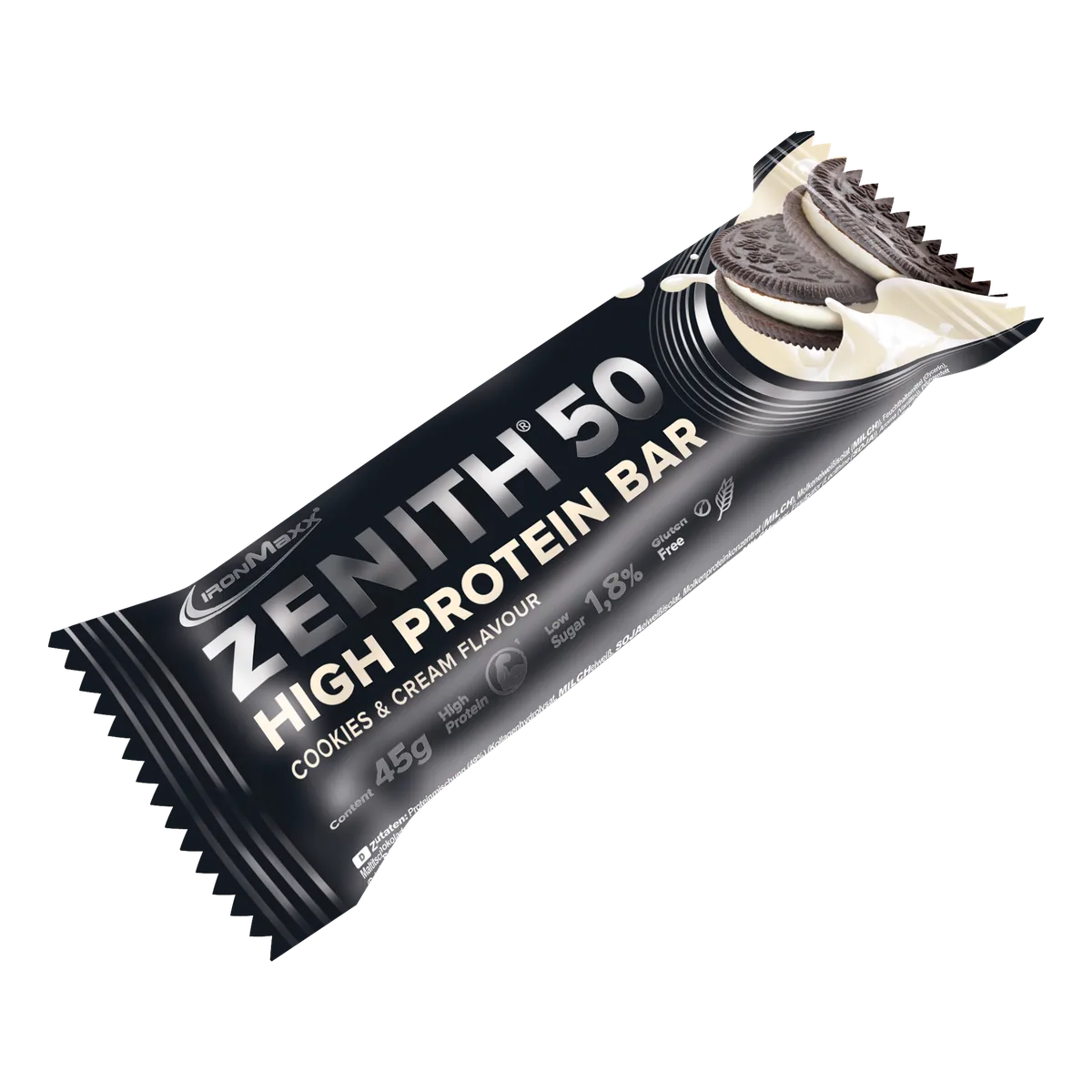 ZENITH® 50 Protein Riegel (45g) - Cookies & Cream
