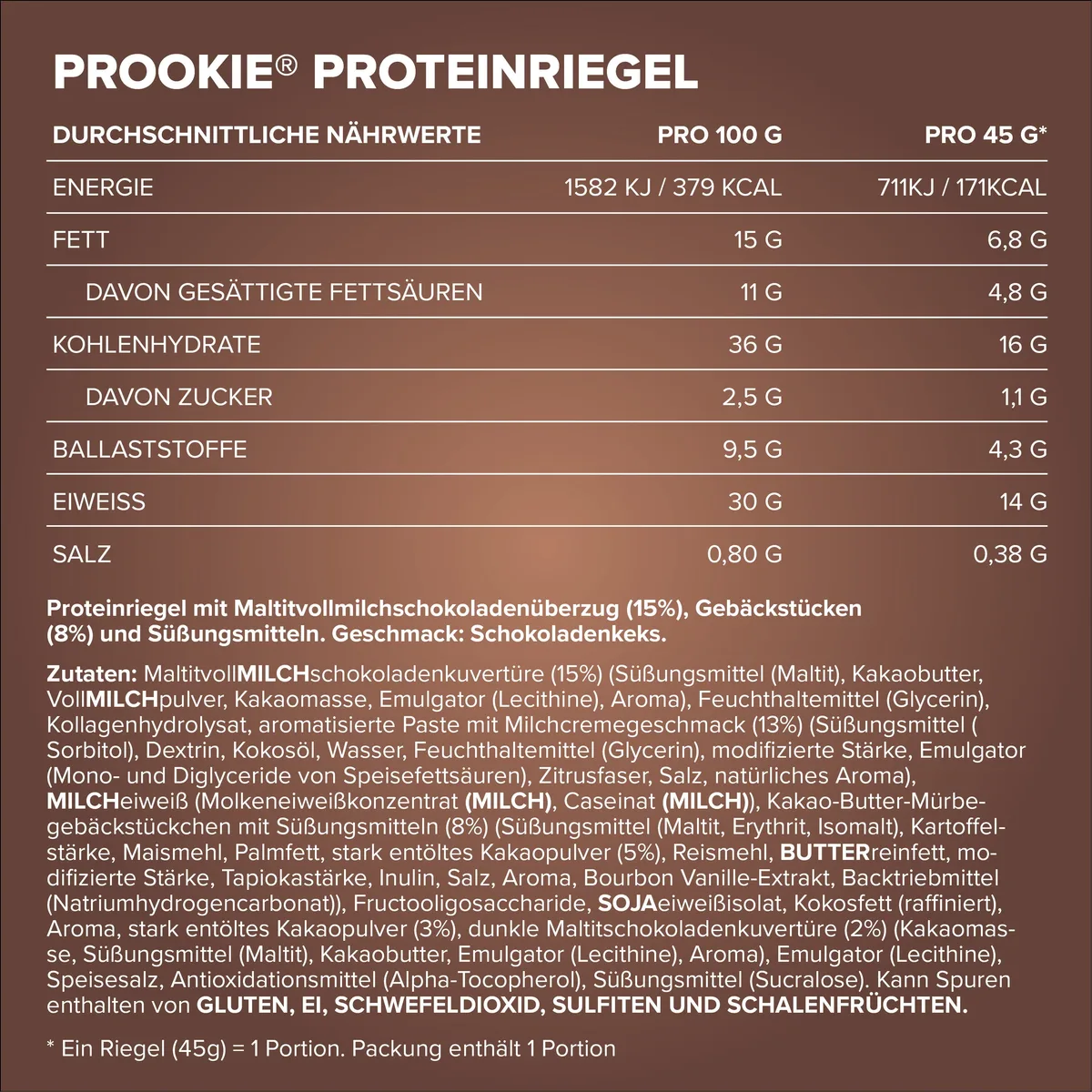 Prookie (24x45g) - Chocolate Cookie – Bild 4