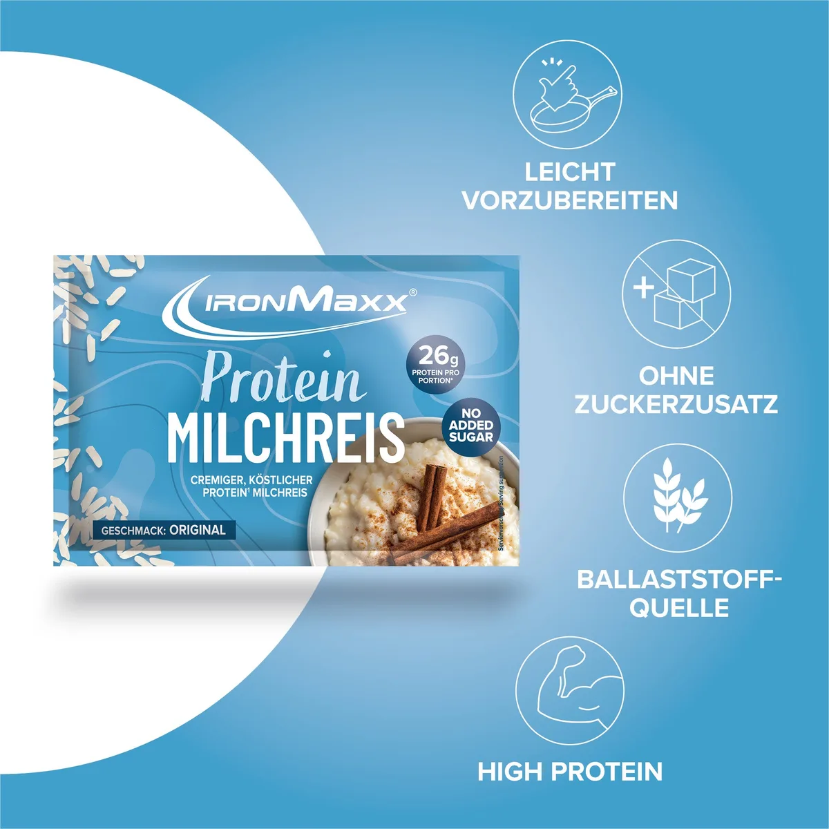 Protein Breakfast Sachets (60g) - Milchreis – Bild 2