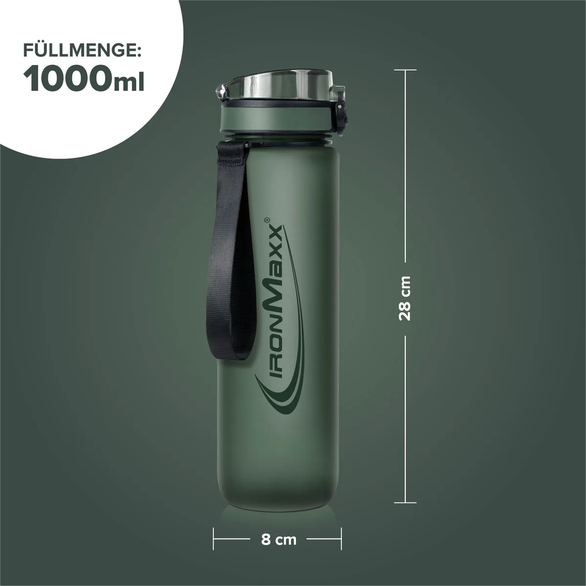 Sport Water Bottle (1000ml) - Mineral Green – Bild 4