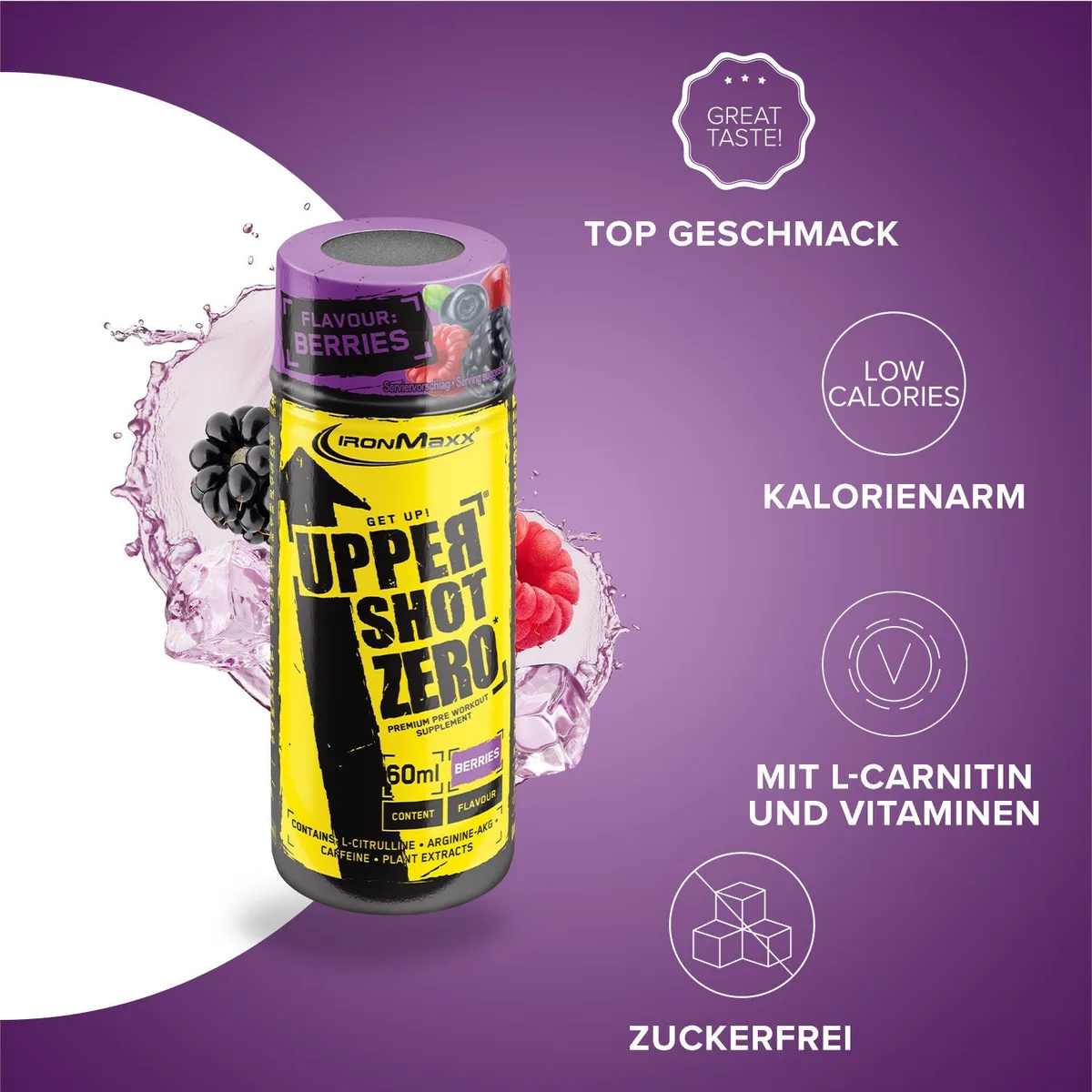 Upper Shot ZERO (12x60ml) - Berries – Bild 4