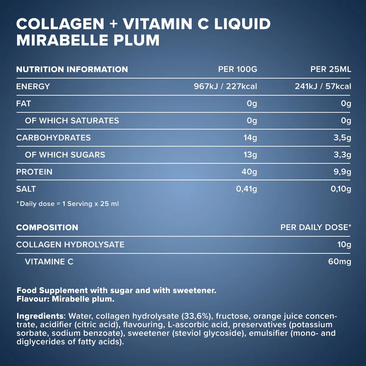 Collagen + Vitamin C Liquid (1000ml) - Mirabelle – Bild 4