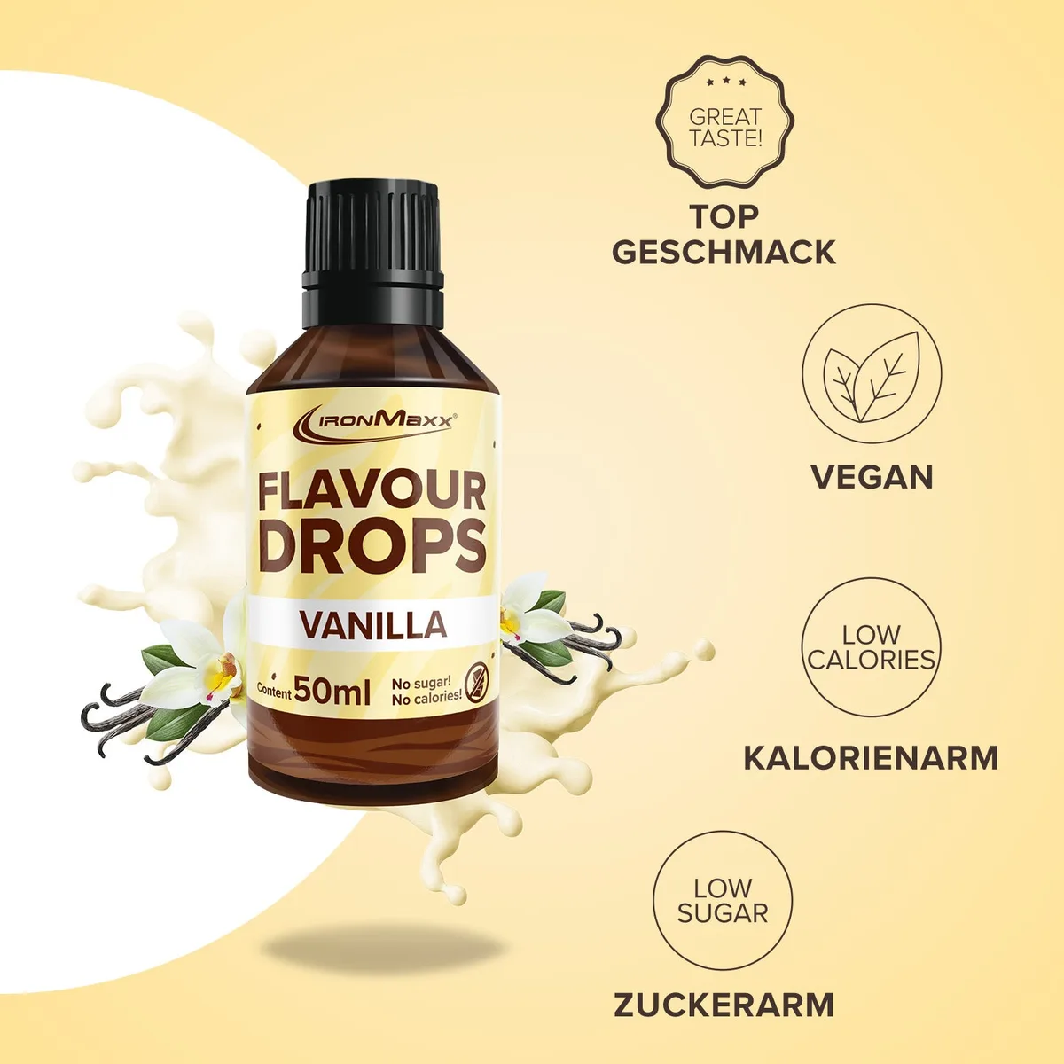 Flavour Drops (50ml) - Vanille – Bild 2