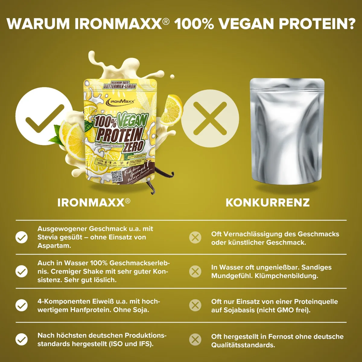 Vegan Protein Zero - buttermilk lemon – Bild 8