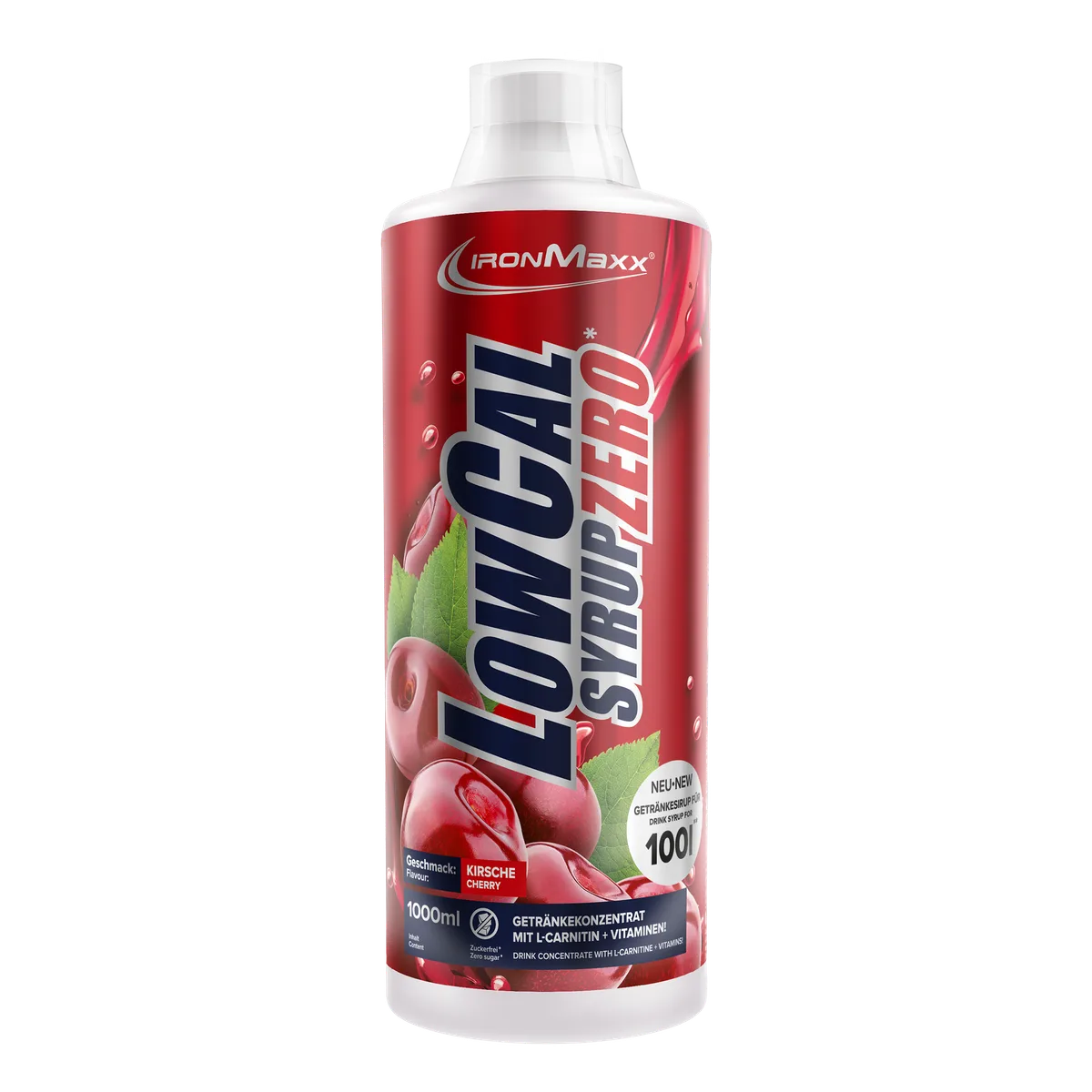 LowCal Syrup Zero (1000ml) - Kirsche