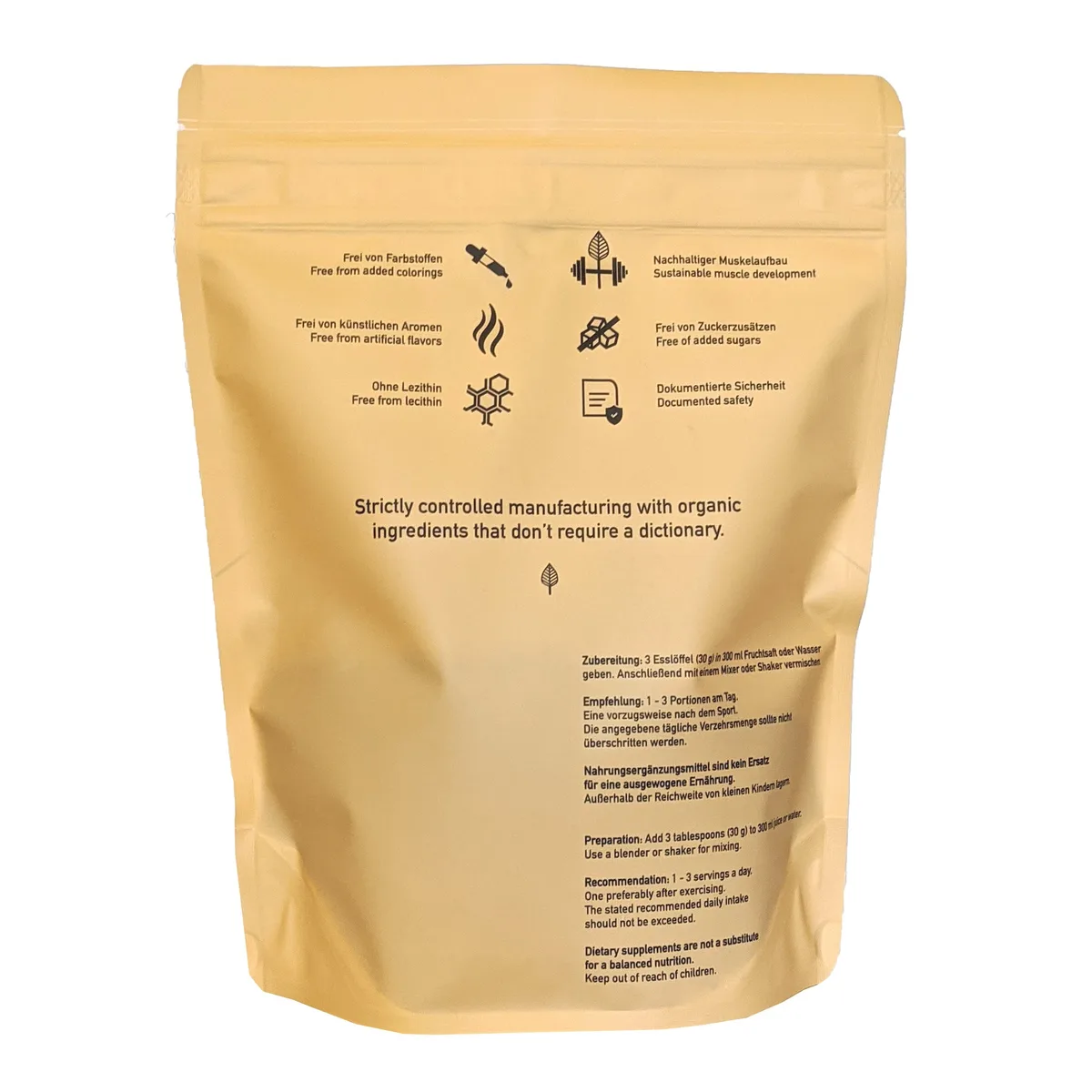 Vegan Protein bio (700g) Natural – Bild 2
