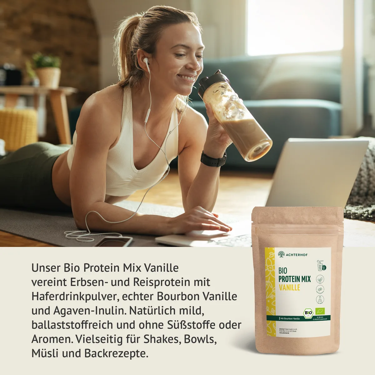 Bio Protein Mix Vanille (250g) – Bild 5