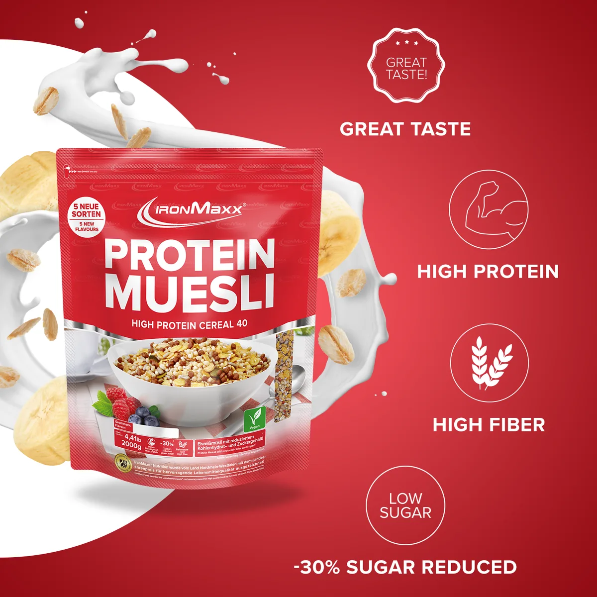 Protein Müsli (2000g) - Banane – Bild 2
