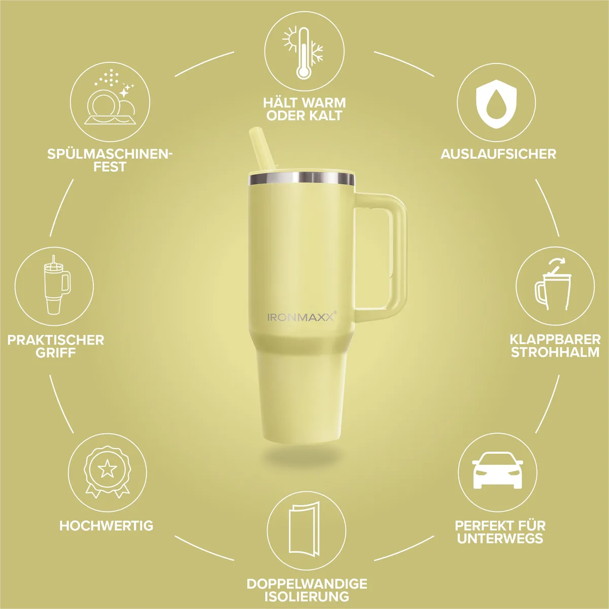 IronMaxx Cup V4.0 (1200ml) - Soft Sunrise – Bild 4