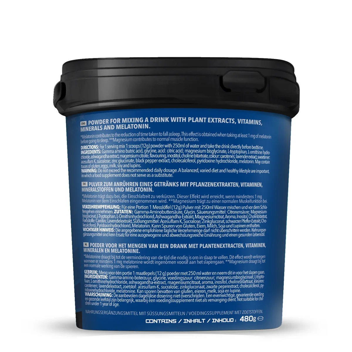 Pro Sleep - Muscle Recovery & Night Rest - Fruit Mix Flavor (480g) – Bild 3