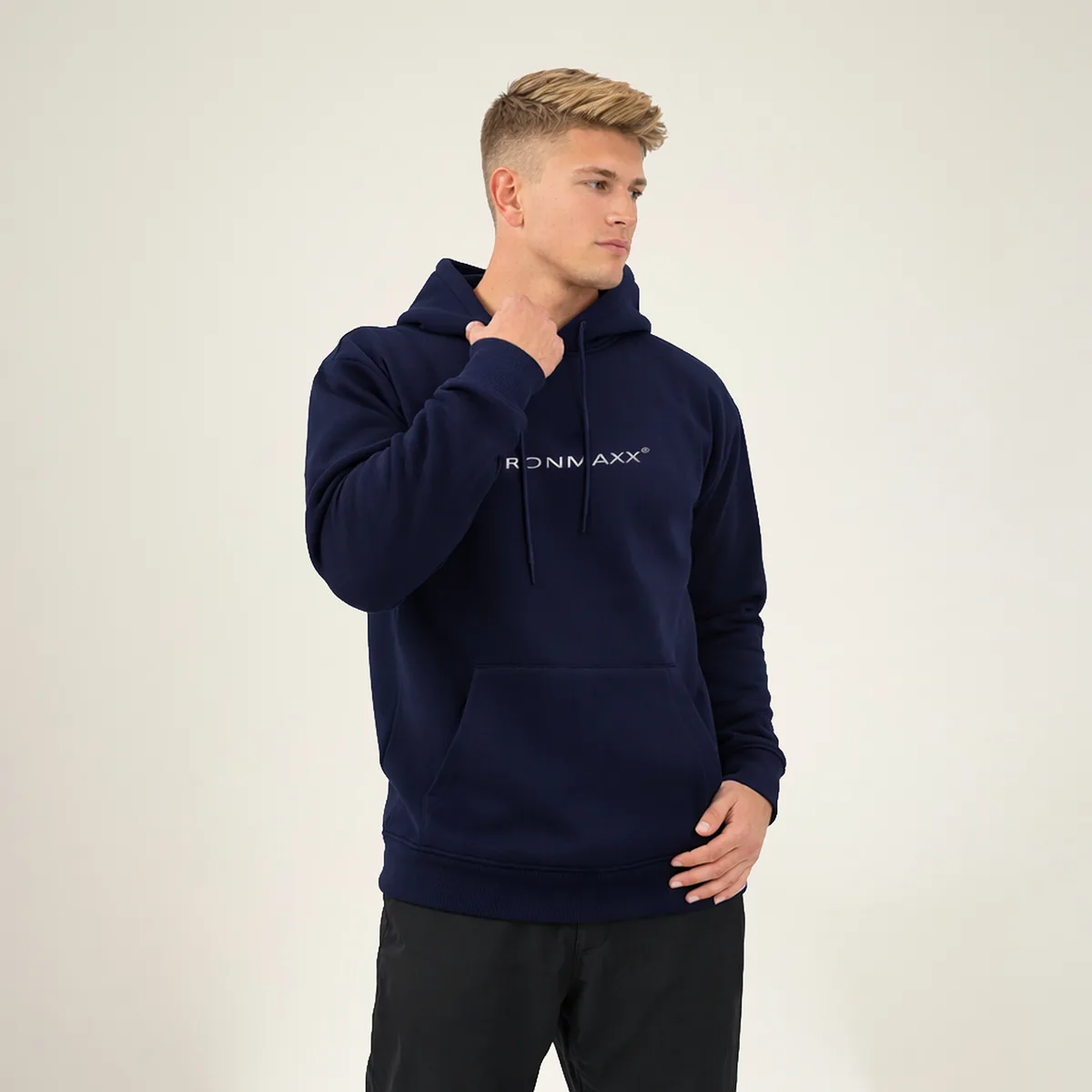 Hoodie Dunkelblau Unisex - L – Bild 2