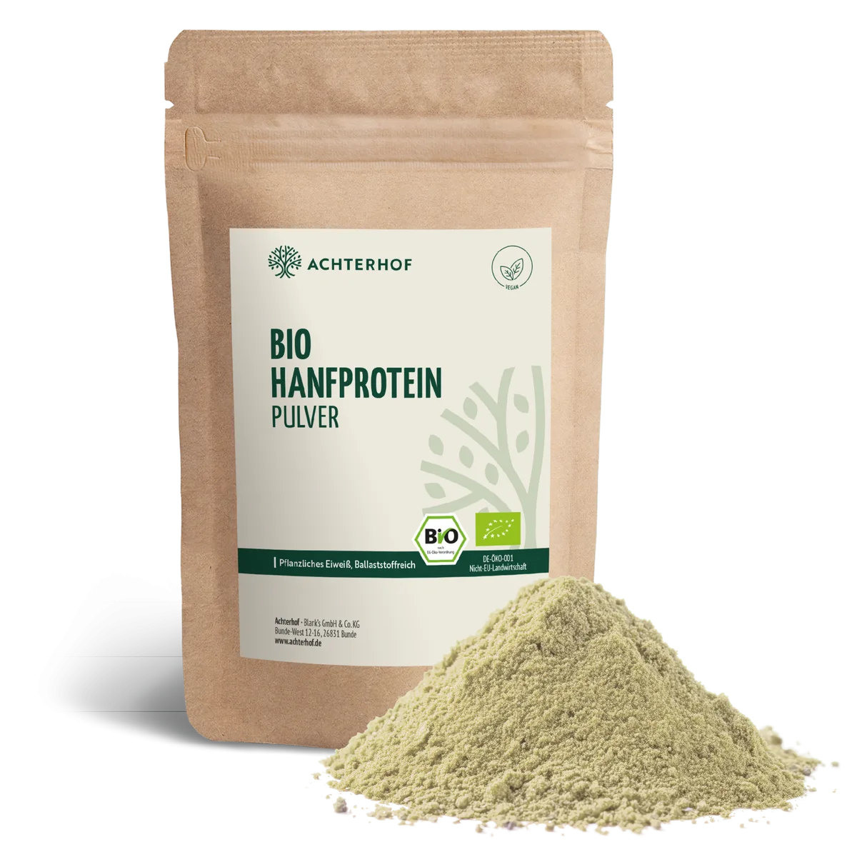 Bio Hanfprotein Pulver (1000g) – Bild 2