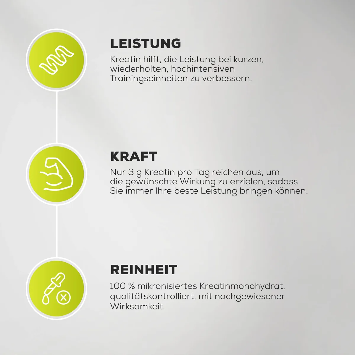 BioTechUSA 100% Creatine Monohydrate | Kreatin in pharmazeutischer Qualität | Mikronisiert | Vegan | Glutenfrei, 500 g Dose – Bild 4