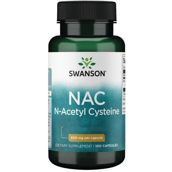 Swanson NAC N-Acetyl Cysteine 600mg, 100 Kaps.