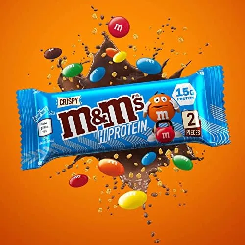 M&M's Crispy High Protein Bar Milk Chocolate (12x52g) – Bild 2
