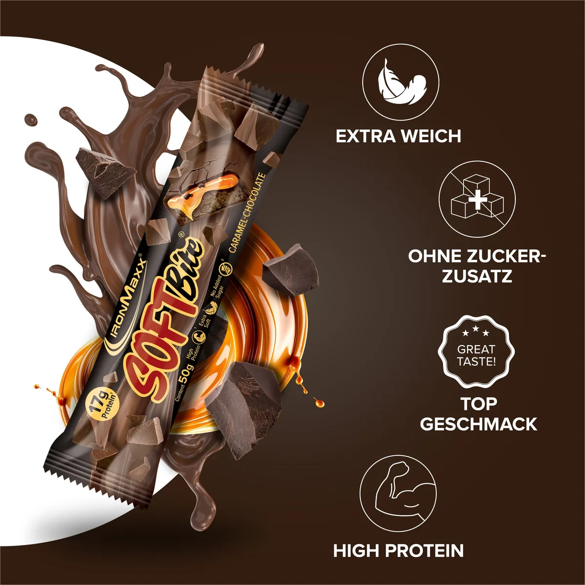 Softbite (50g) - Caramel Chocolate – Bild 2