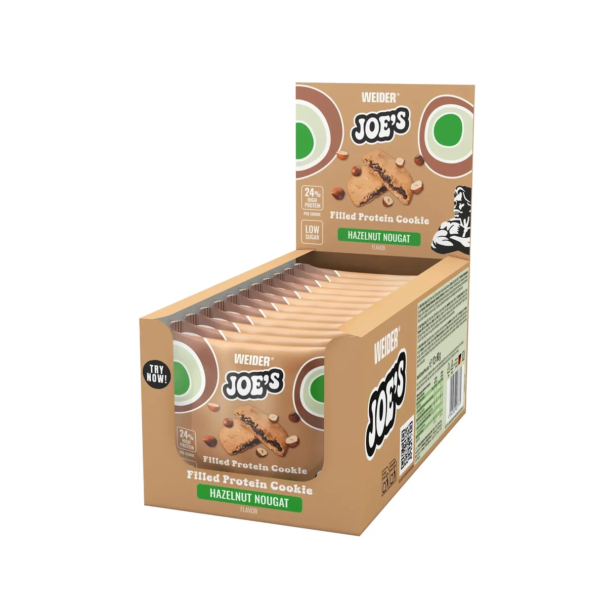 Joe's Filled Protein Cookie (12x60g) Hazelnut-Nougat – Bild 2