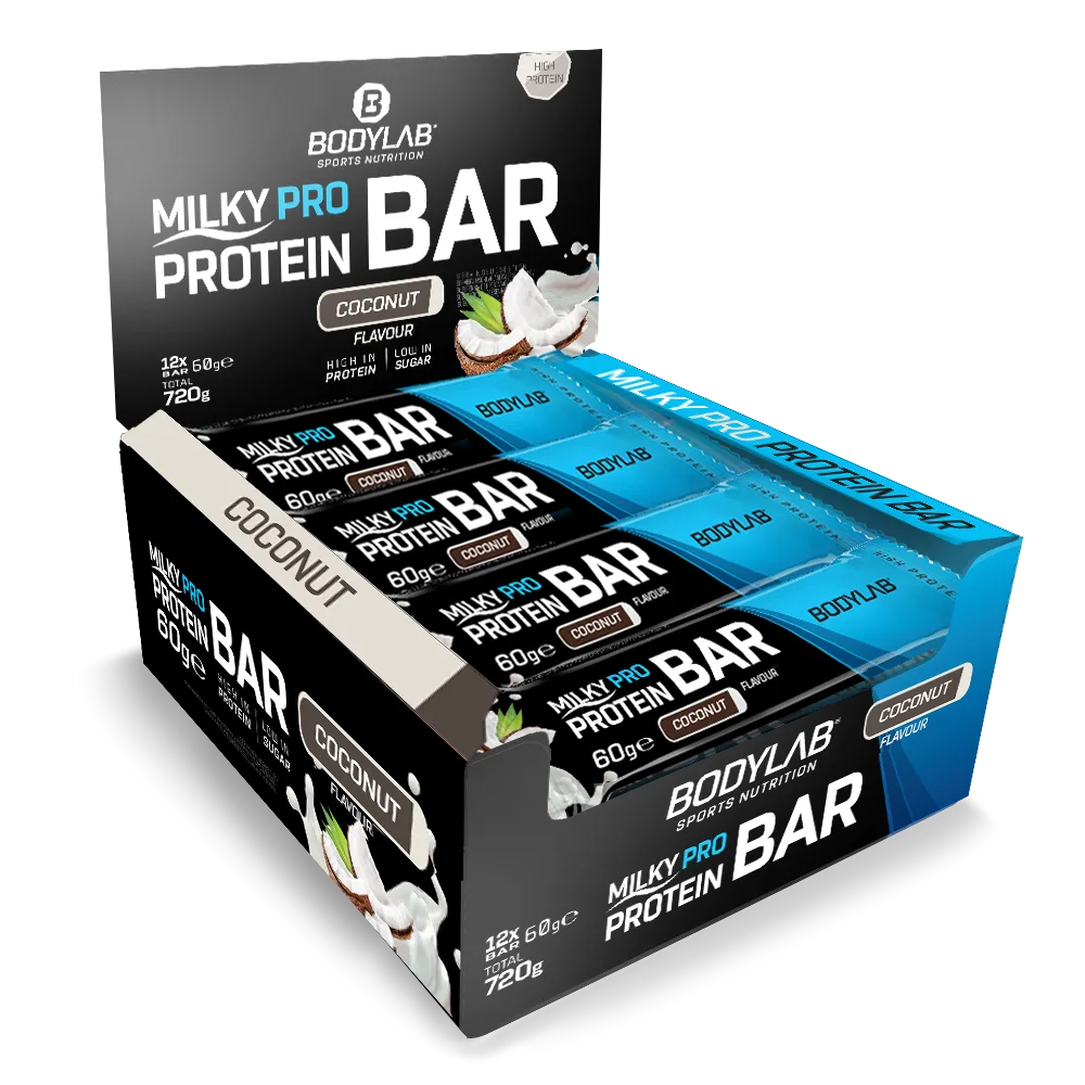 Milky Pro Protein Bar (12x60g) Kokosnuss – Bild 7