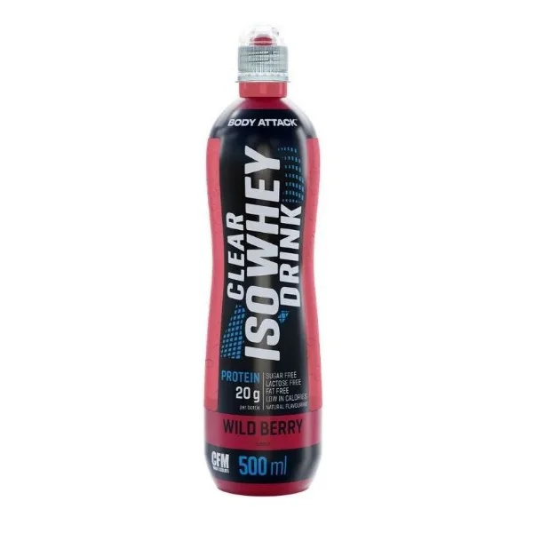 Body Attack Clear Iso Whey Drink, 500ml