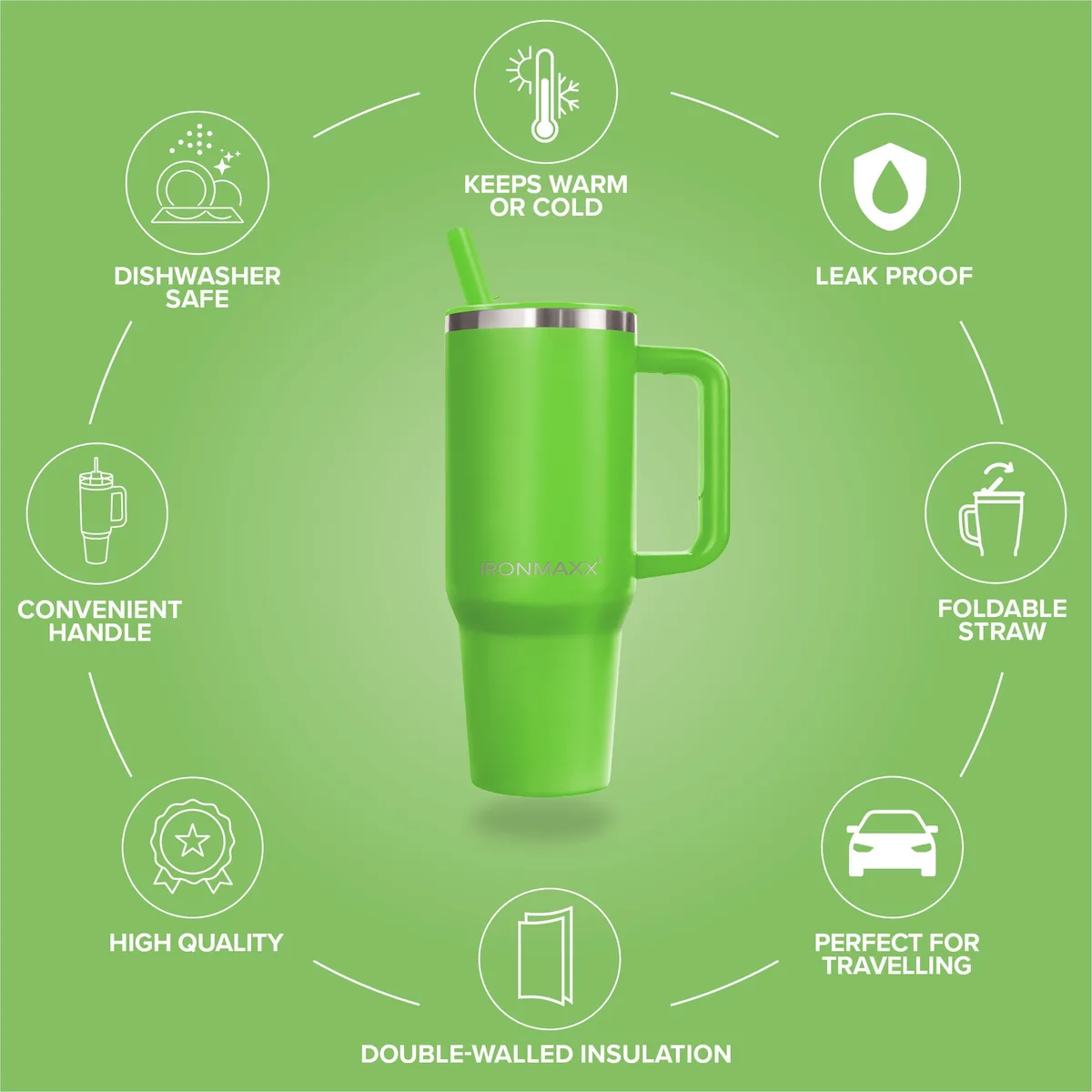 IronMaxx Cup V4.0 (1200ml) - Active Green – Bild 8