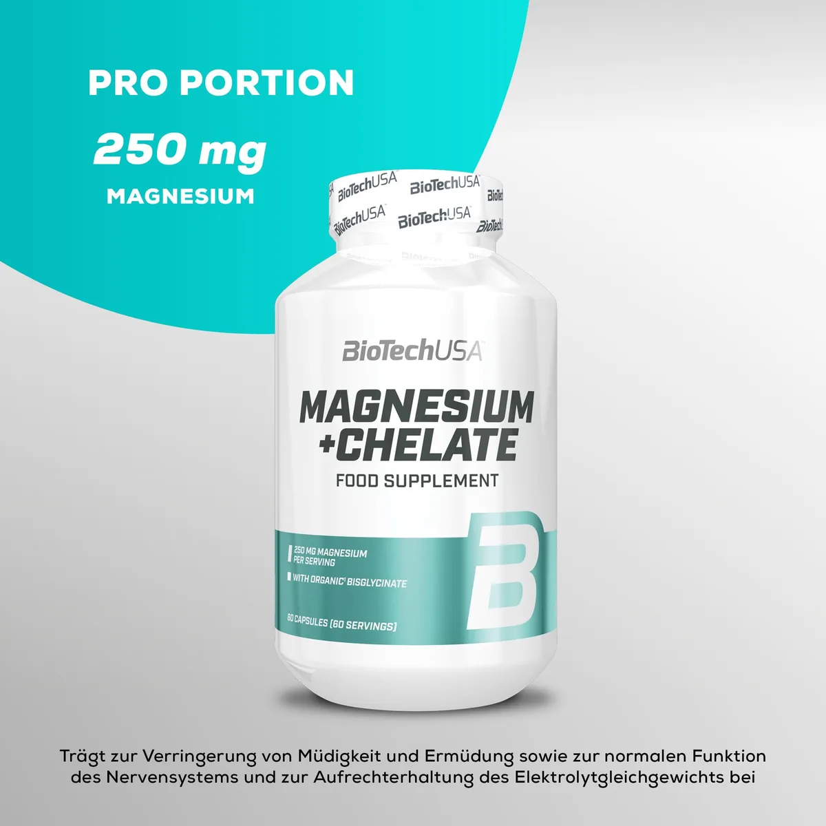Biotech USA Magnesium - 120 Caps – Bild 6
