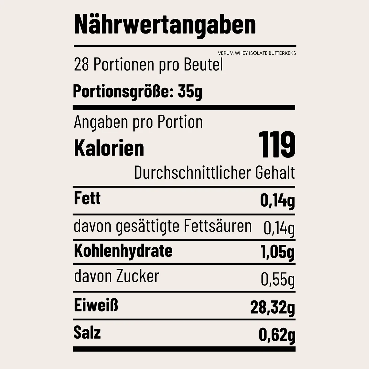 VERUM WHEY ISOLATE - 1kg Schokoladenmilch – Bild 5