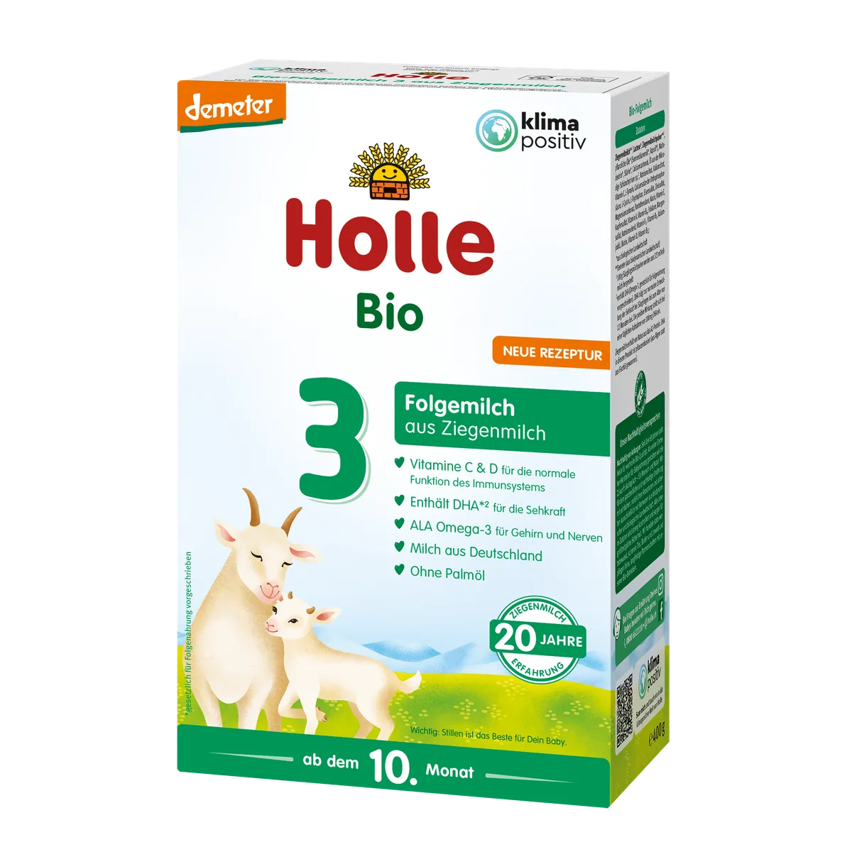 Demeter Folgemilch 3 auf Ziegenmilchbasis - 5x400g - ab dem 10. Monat – Bild 2