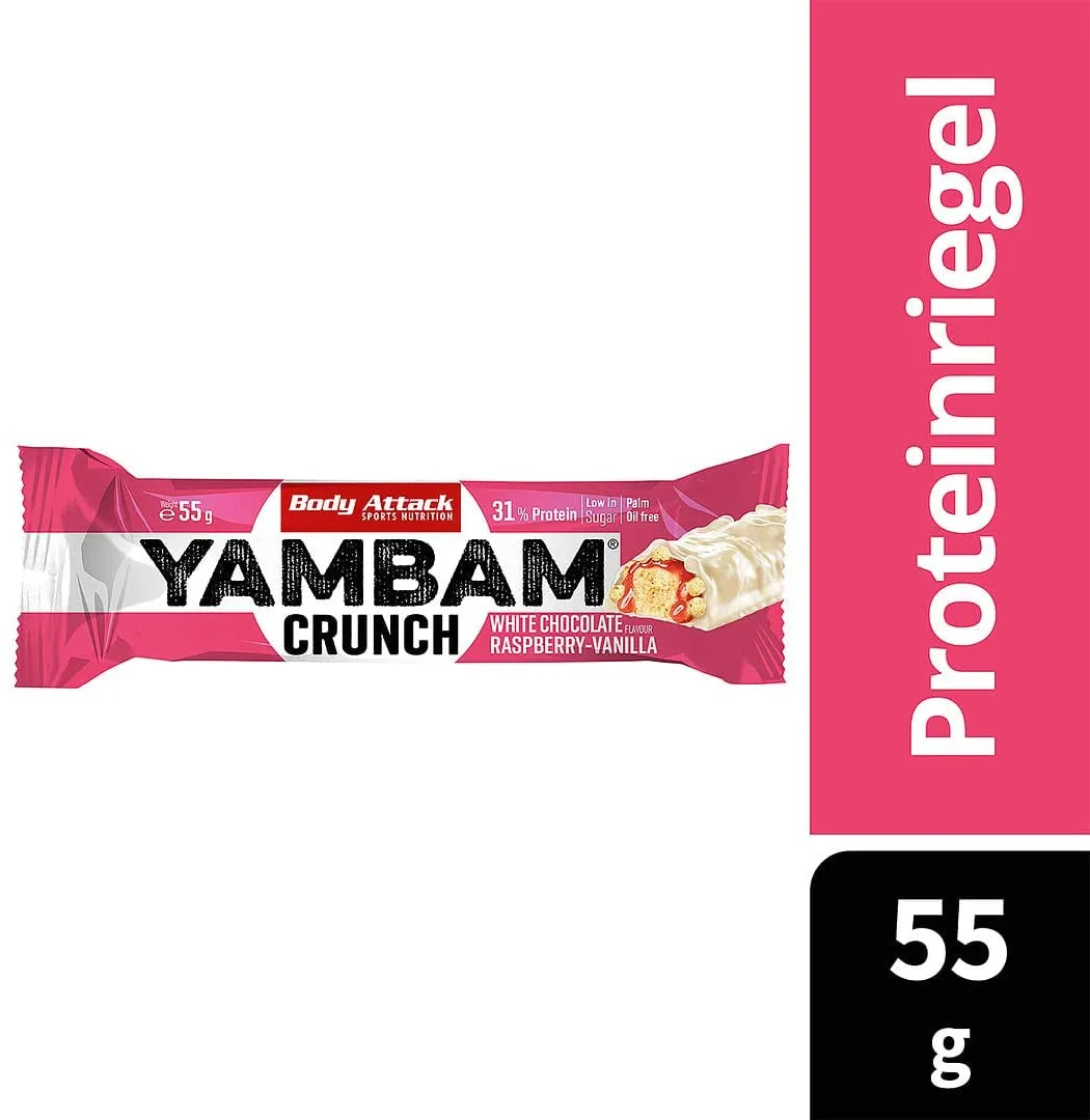 YamBam Crunch (15x55g) White Chocolate Raspberry Vanilla – Bild 6
