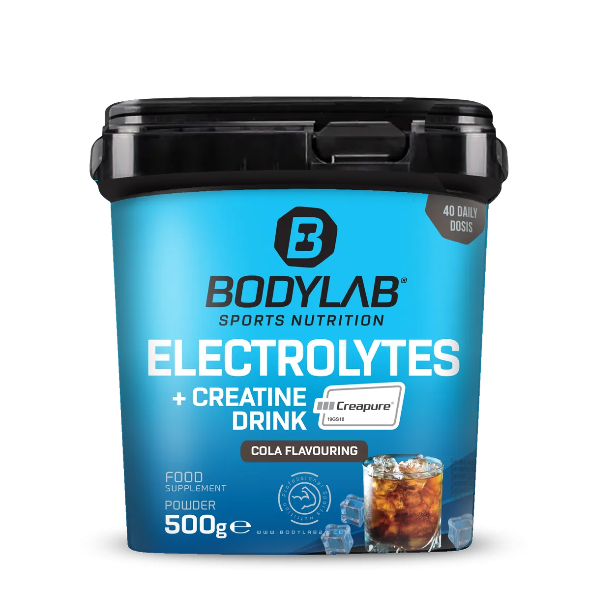 Electrolytes + Creatine Drink (500g) Blaue Himbeere