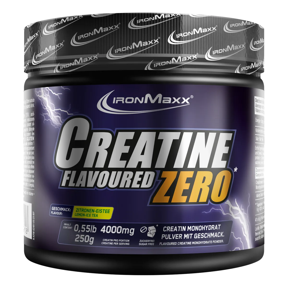 Creatine Flavoured Zero (250g) - Lemon Ice Tea – Bild 2