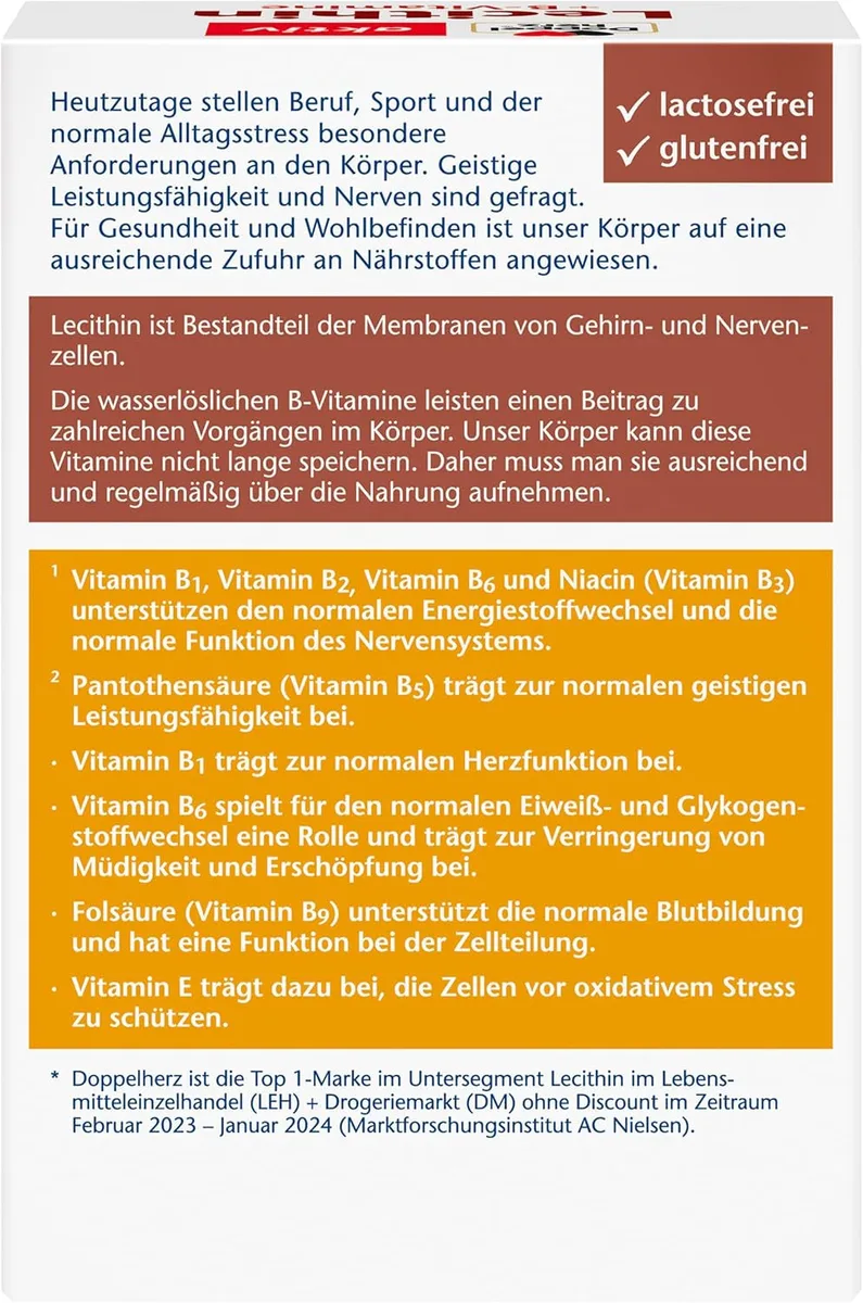 Lecithin B Vitamine (40 Kapseln) – Bild 2