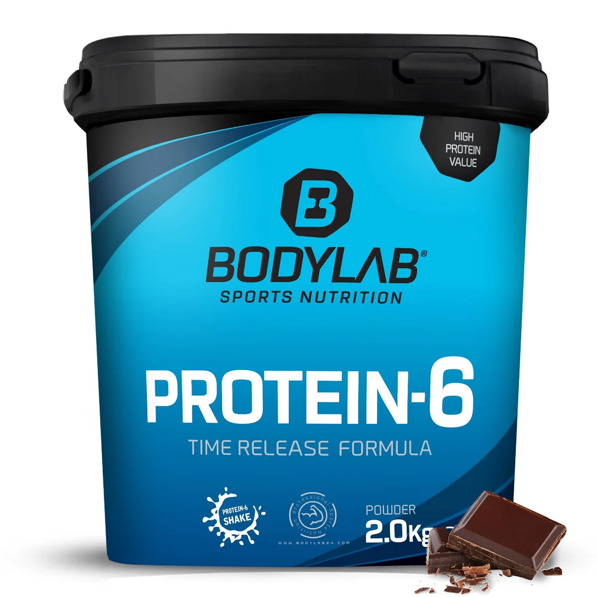 Protein-6 (2000g) Cookies & Cream – Bild 5