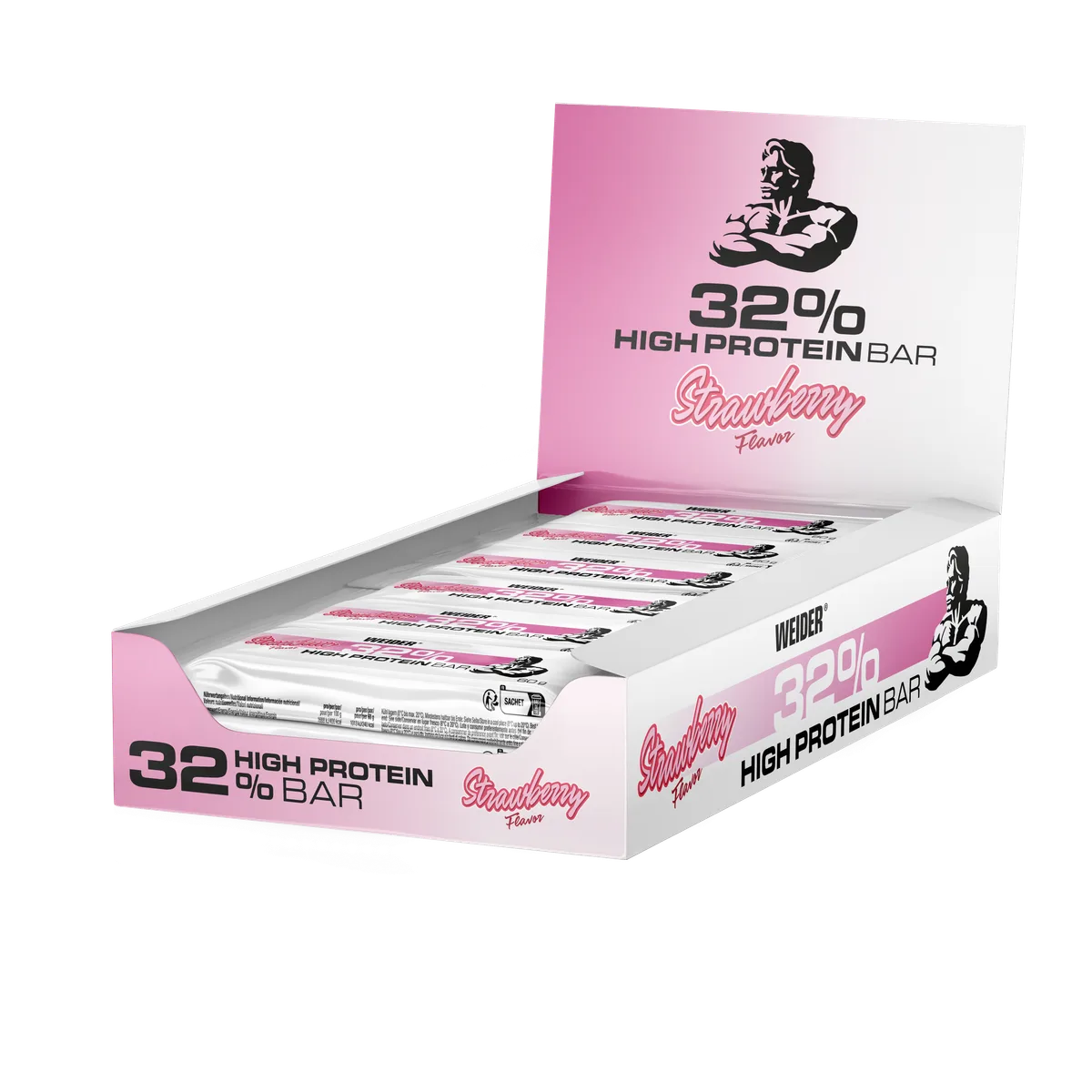32% Protein Bar (12x60g) Erdbeere – Bild 7