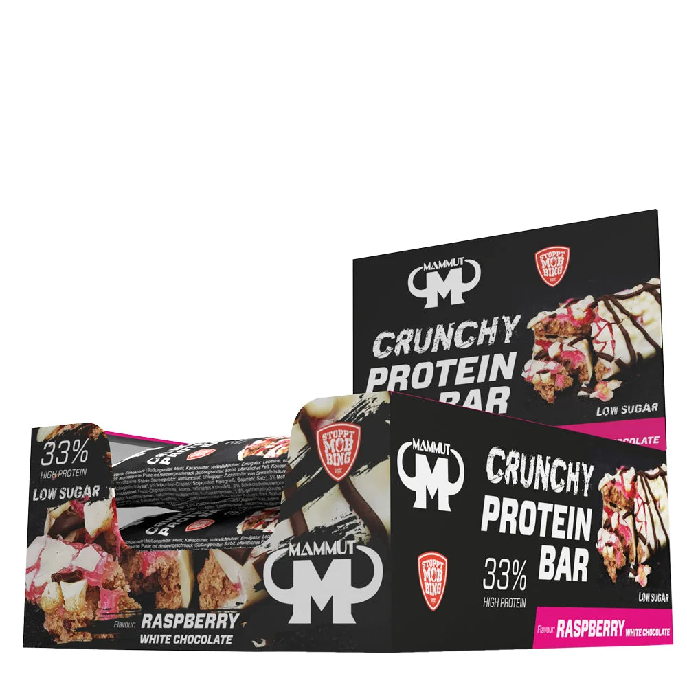 Crunchy Protein Bar (12x45g) Raspberry White Chocolate