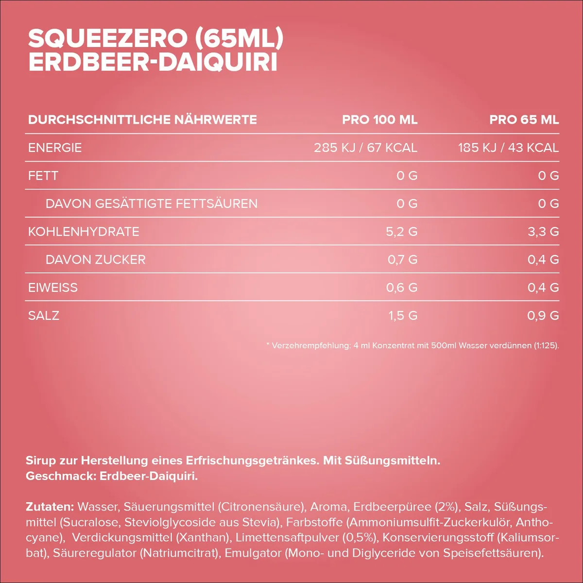 SqueeZero (65ml) - Strawberry Daiquiri – Bild 4