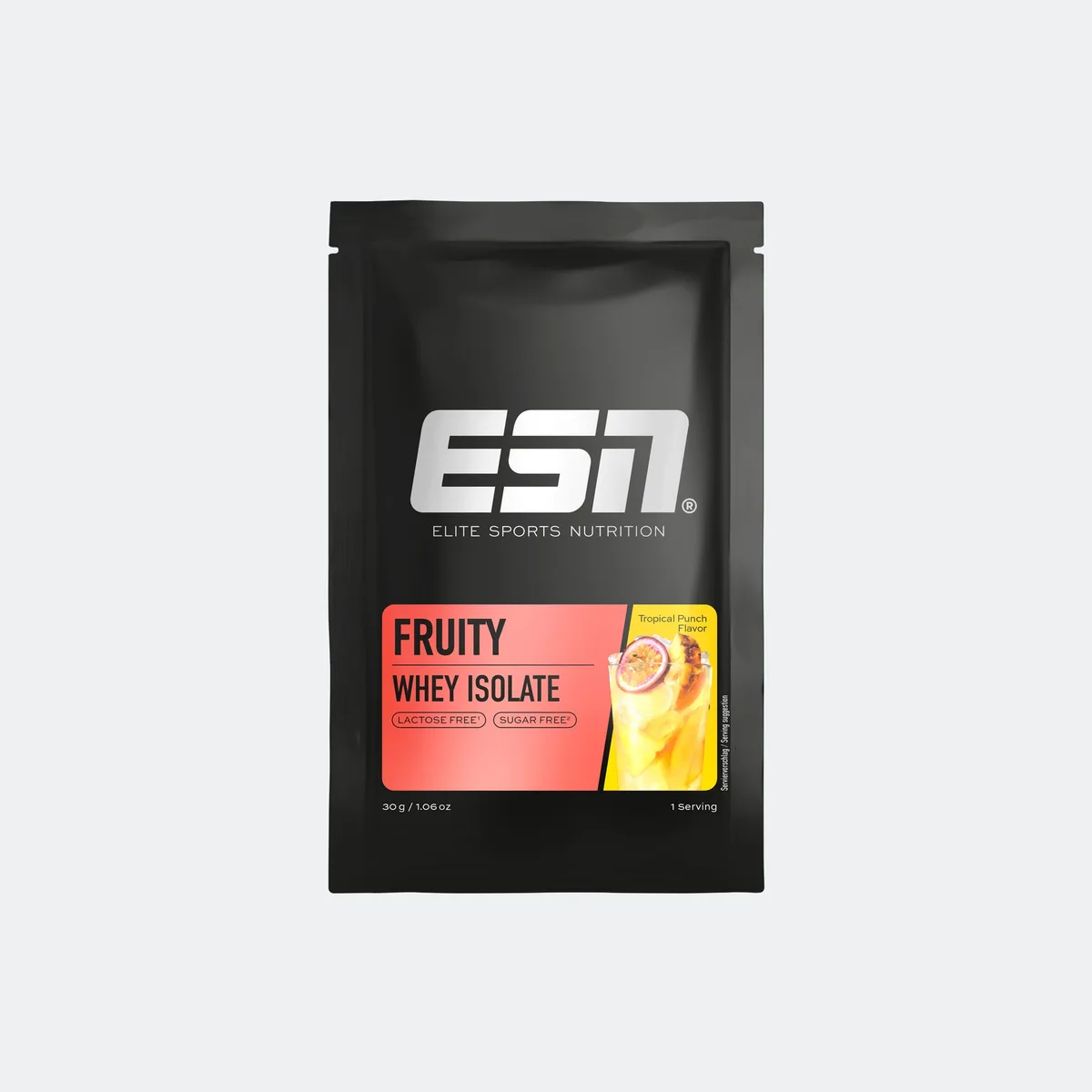 Fruity Whey Isolate Tropical Punch / 30g Probe – Bild 3