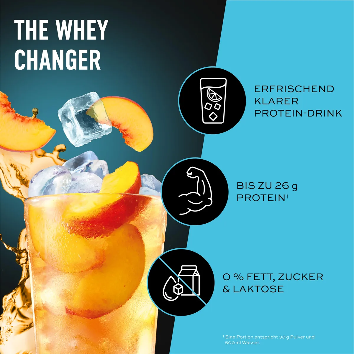 ESN ISOCLEAR Whey Isolate Protein Pulver, Peach Iced Tea, 908 g, Clear Whey – Bild 2