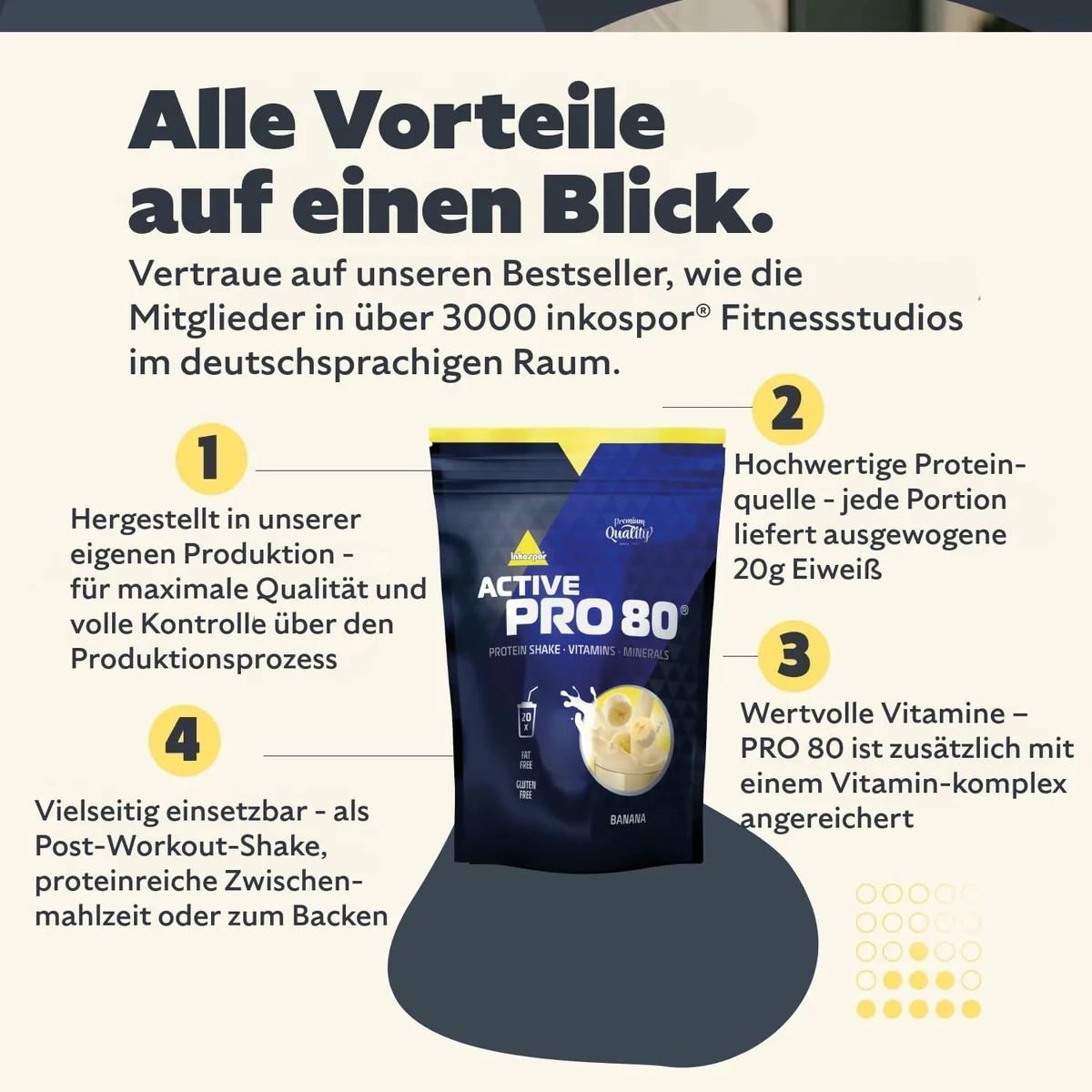 Active Pro 80 (500g) Stracciatella – Bild 4